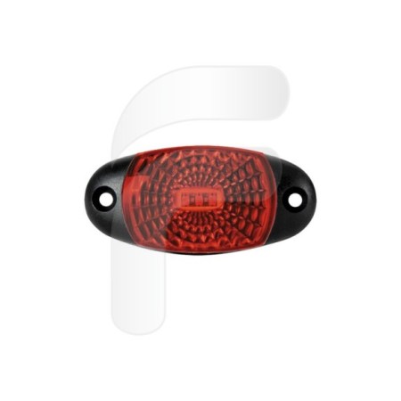 PILOTO LED GALIBO DELANTERO OVALADO ROJO 72X34X18 MM 12/30V **