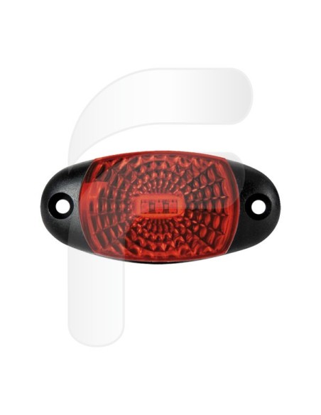 PILOTO LED GALIBO DELANTERO OVALADO ROJO 72X34X18 MM 12/30V **