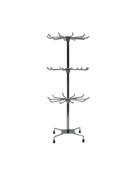 EXPOSITOR DE LLAVEROS GIRATORIO 3 ALTURAS 90/UDS 14X73X30MM