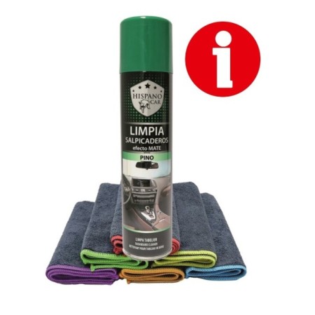 LIMPIA SALPICADERO HISPANOCAR MATE/B PINO 400ML C/6 R/40304400/PINO G