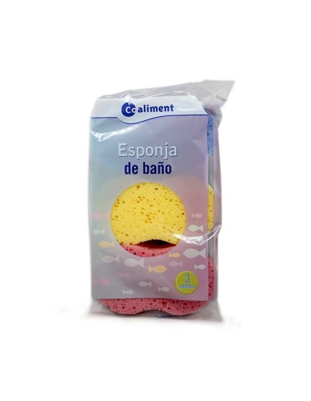 ESPONJA DE BAÑO OVAL 3UDS