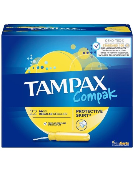TAMPAX COMPAK REGULAR 22UDS