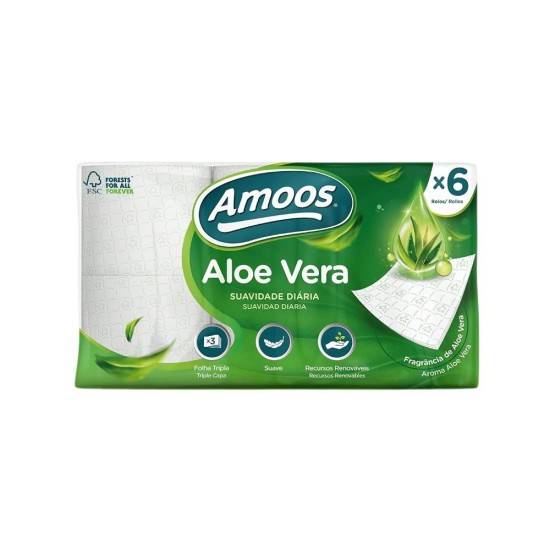 PAPEL HIGIENICO  3 CAPAS PACK/6UDS