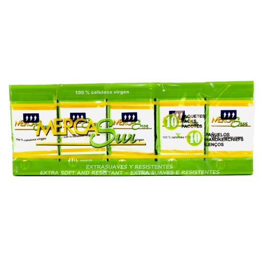 PAÑUELOS DE BOLSILLO 3 CAPAS PACK/10UDS (PRECIO DEL PACK DE 10UDS)