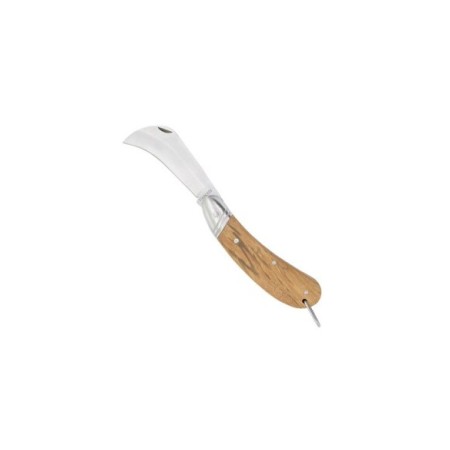 NAVAJA MADERA NATURAL Y ACERO INOX "JACKSON" 18,5 x 3,5 cm