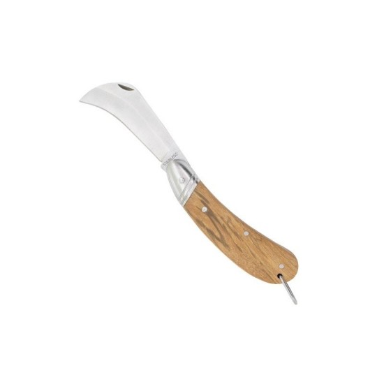 NAVAJA MADERA NATURAL Y ACERO INOX "JACKSON" 18,5 x 3,5 cm
