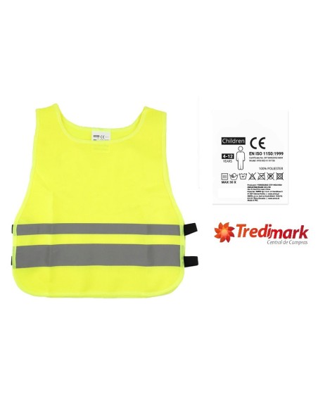 CHALECO AMARILLO REFLECTANTE HOMOLOGADO INFANTIL