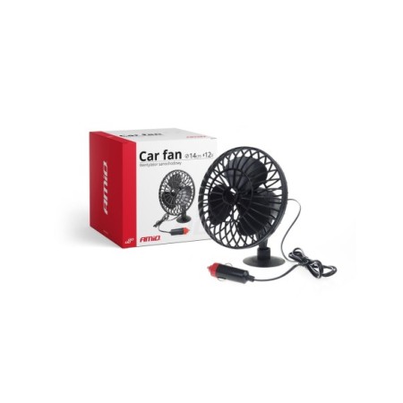 VENTILADOR PVC CON VENTOSA 14CM 12V C/6