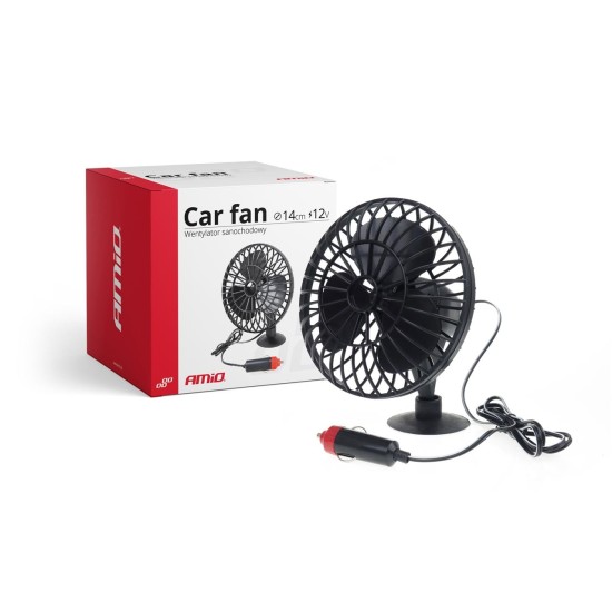 VENTILADOR PVC CON VENTOSA 14CM 12V C/6