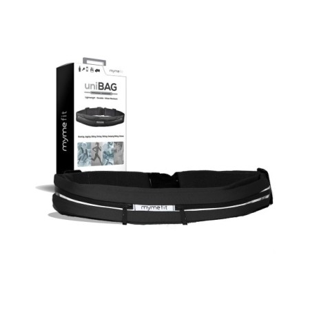 RIÑONERA DEPORTIVA DOBLE BOLSILLO IMPERMEABLE C/5 19,5x9x5,2 cm