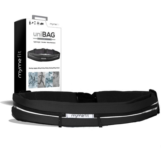 RIÑONERA DEPORTIVA DOBLE BOLSILLO IMPERMEABLE C/5 19,5x9x5,2 cm