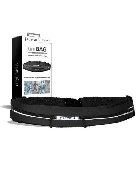 RIÑONERA DEPORTIVA DOBLE BOLSILLO IMPERMEABLE C/5 19,5x9x5,2 cm