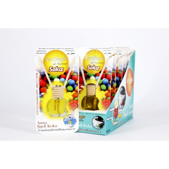 AMBIENTADOR BOTELLITA APPLE CHICLE 10ML BLISTER C/6UD AUTOMIX