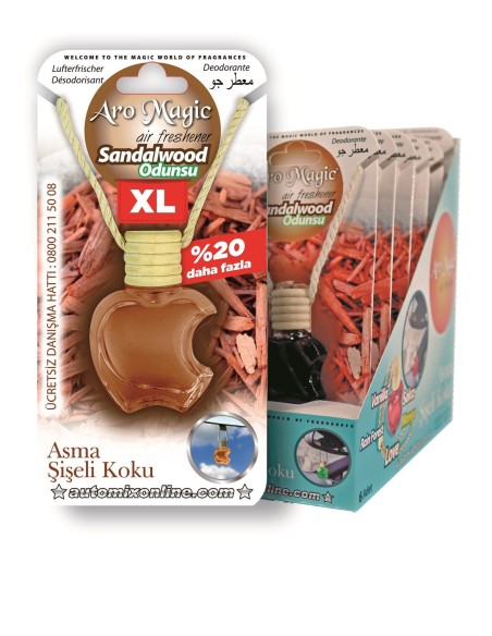 AMBIENTADOR BOTELLITA APPLE SANDALO RELAX 10ML BLISTER C/6UD AUTOMIX