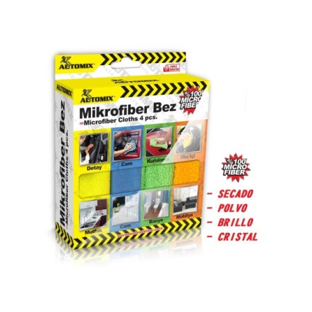 BAYETAS SURTIDAS MULTIUSOS 30X40 PACK 4UDS  AUTOMIX C/6