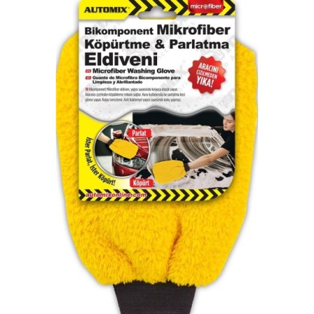 GUANTE MICROFIBRA BICOMPONENTE LAVADO/ABRILLANTADO C/ 6 AUTOMIX