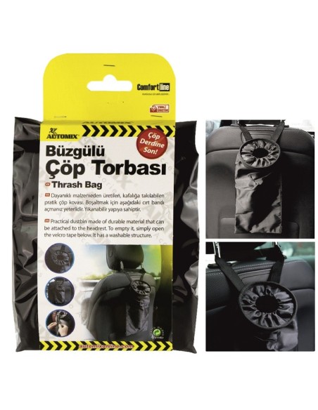 PAPELERA TEXTIL/LAVABLE PARA REPOSACABEZAS AUTOMIX