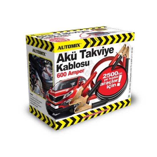 CABLES DE ARRANQUE 600A  2.5MTS AUTOMIX C/6