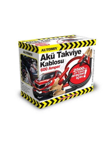 CABLES DE ARRANQUE 600A  2.5MTS AUTOMIX C/6
