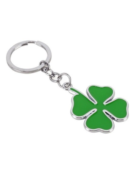 LLAVERO METAL TREBOL 4 HOJAS A COLOR