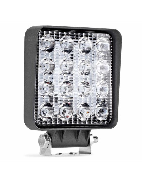 FARO DE TRABAJO CUADRADO 16LED  3840LUM 48W 9-36V 6000K 110X110