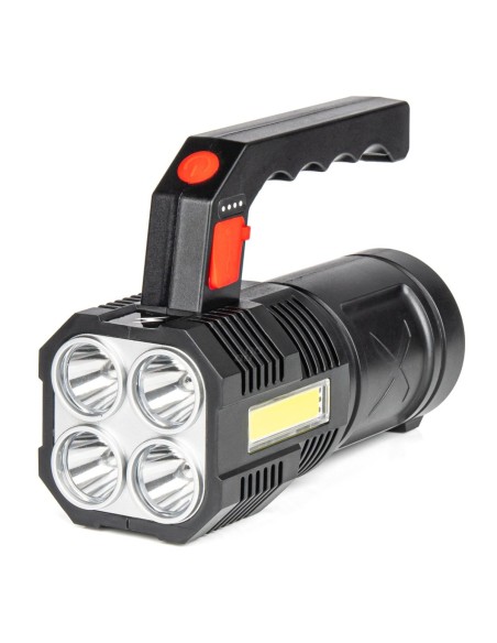LINTERNA LED 400LM 4 LED 4 FUNCIONES RECARGABLE