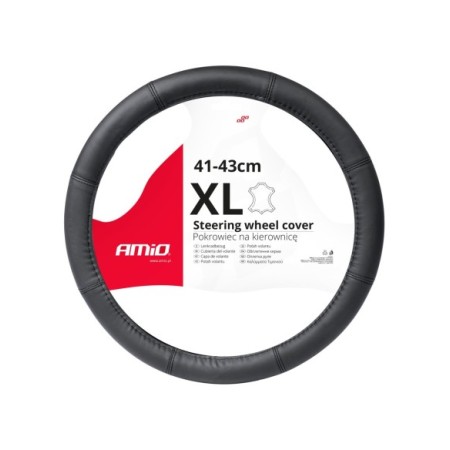 FUNDA DE VOLANTE CAMION 100% PIEL NEGRO 41-43 (EQ 42-44)