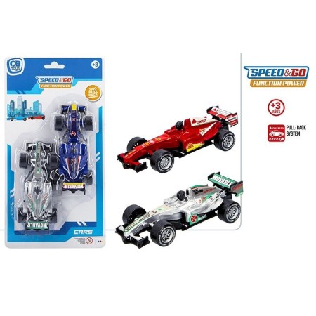 COCHE DE FORMULA 1 CON FRICCION PACK 2UDS