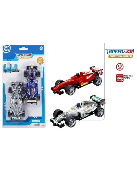 COCHE DE FORMULA 1 CON FRICCION PACK 2UDS