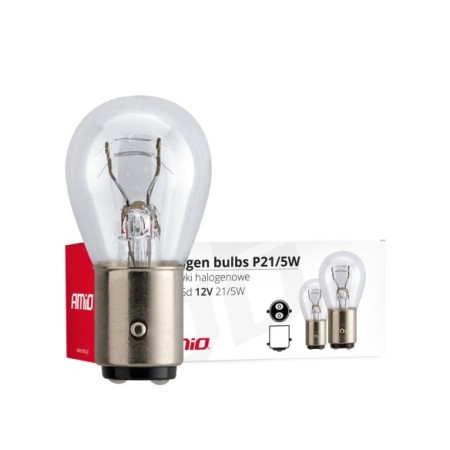 LAMPARA 12V 2 POLOS P21W/5W FORMATO CAJA 10UDS