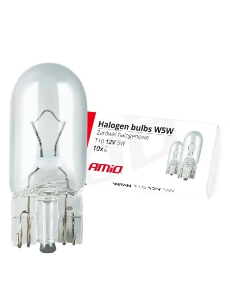 LAMPARA 12V SIN CASQUILLO W5W 5W FORMATO CAJA 10UDS