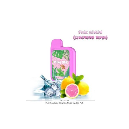 VAPER "C/NICOTINA" PETACA LIMON ROSA 600 C/10