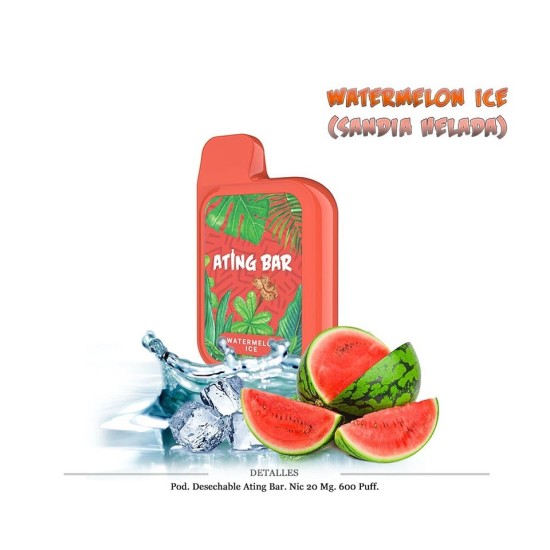 VAPER "C/NICOTINA" PETACA SANDIA HELADA 600 C/10