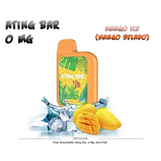 VAPER " SIN NICOTINA" PETACA MANGO 600 C/10