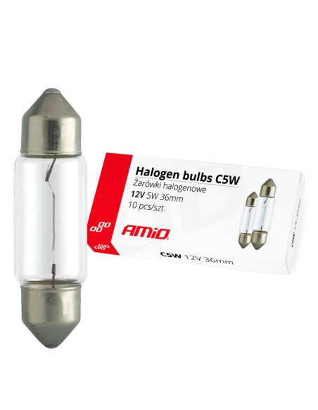 LAMPARA 12V PLAFONIER C5W 36mm CAJA 10UDS