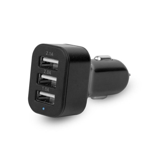 CARGADOR DE TELEFONO PARA MECHERO "SIN CABLE" 2.1A/2A/1A  3 USB AUTOMIX C/6