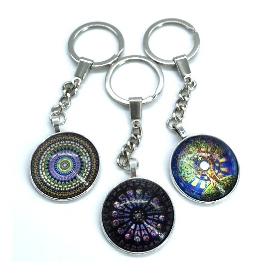 LLAVERO METAL MANDALA 3 MODELOS