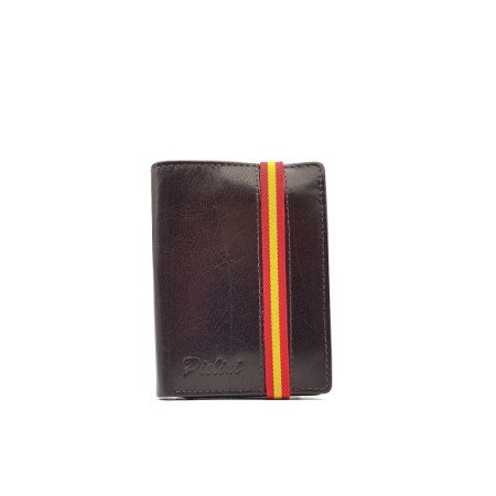 CARTERA DE PIEL 100% NATURAL BANDERA ESPAÑA 5305