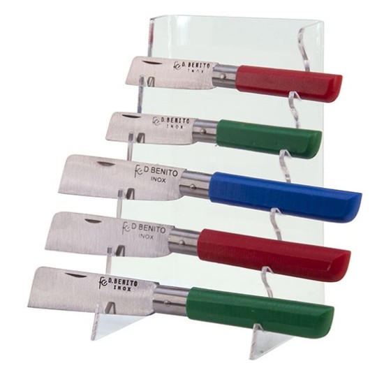 EXPOSITOR PARA NAVAJAS 5UDS METACRILATO 17.5X10X10CM