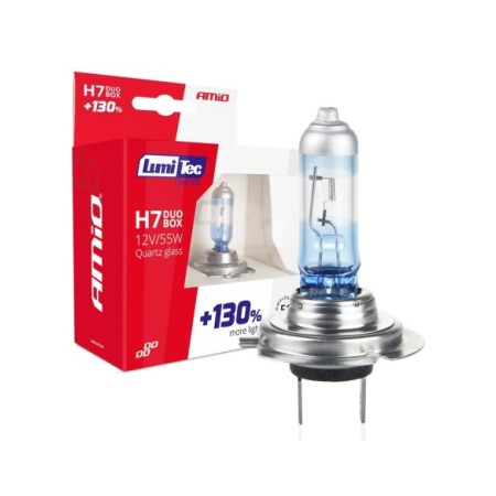 KIT H7 HALOGENAS PLUS +130% 12V 55W 2UDS