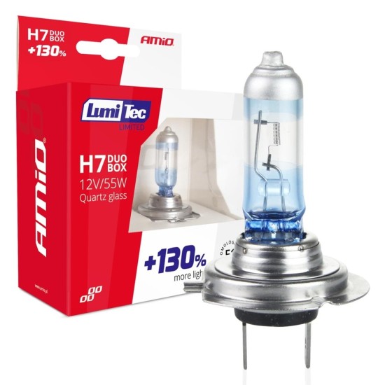KIT H7 HALOGENAS PLUS +130% 12V 55W 2UDS