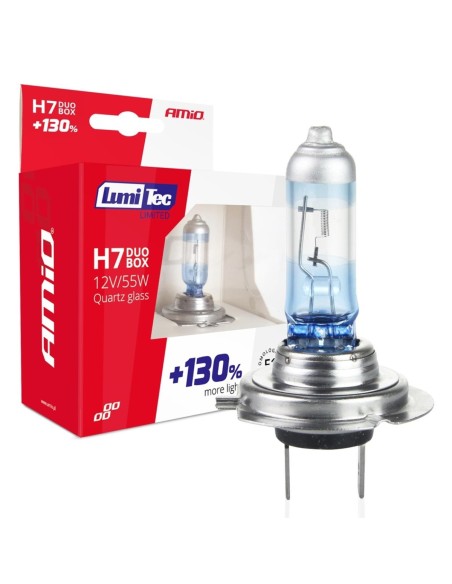 KIT H7 HALOGENAS PLUS +130% 12V 55W 2UDS