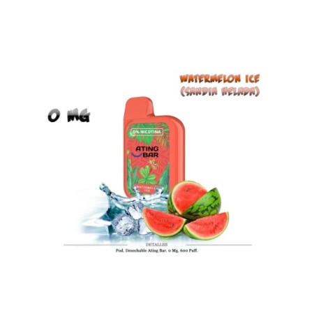 VAPER "SIN NICOTINA" PETACA SANDIA HELADA 600 C/10