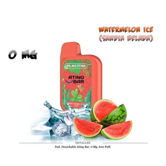VAPER "SIN NICOTINA" PETACA SANDIA HELADA 600 C/10
