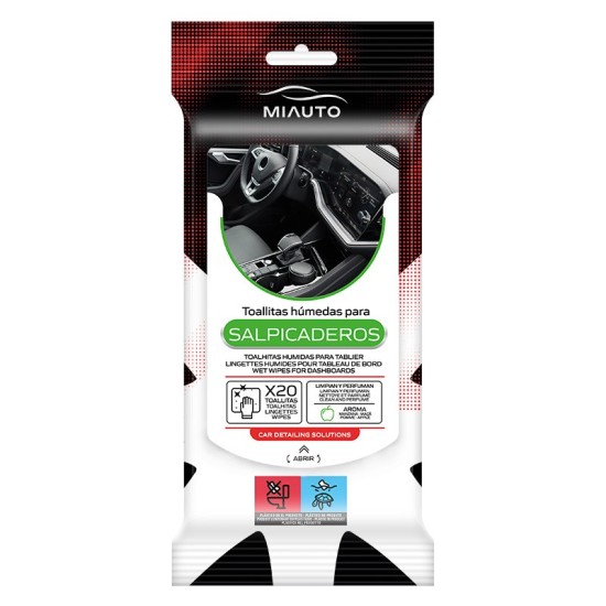 TOALLITAS LIMPIA SALPICADEROS AROMA MANZANA 20UDS C/12