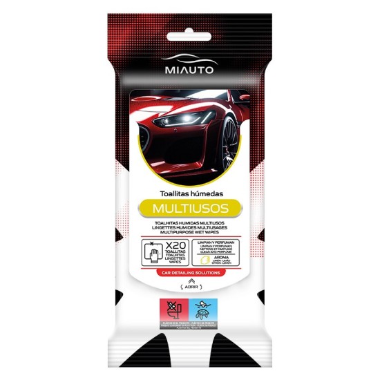 TOALLITAS MULTIUSOS AROMA LIMON 20UDS C/12