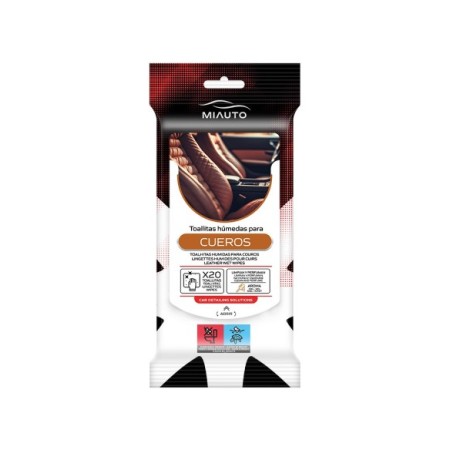 TOALLITAS LIMPIA CUEROS AROMA MIEL 20UDS C/12