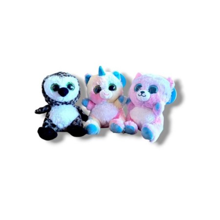 PELUCHE ANIMALES SURTIDOS MULTICOLORES 16X9CM