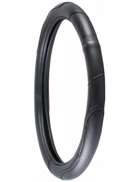 FUNDA DE VOLANTE FURGONETA SEMI-PIEL NEGRO 39/41CM