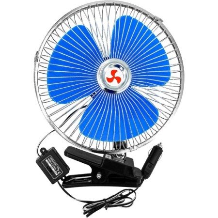 VENTILADOR METAL OSCILANTE "BLISTER" C/PINZA 24V 20CM CARPRISS